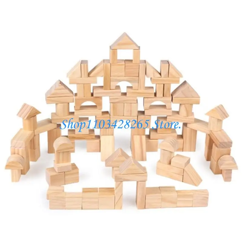 

Safe Construction Toy 100Pcs Learning Block Set for Toddler Cognition G2TE