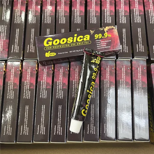 Imagen 1 del producto El más nuevo 99,9% crema de tatuaje Goosica antes del maquillaje permanente Microblading Piercing ceja delineador de ojos labios cuerpo proveedor 10g