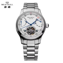 2023 Seagull Herren-Armbanduhr, automatisch, mechanisch, Multifunktions-Zifferblatt, Kalender, Saphir-Stahlband, Herren-Armbanduhr, Reloj Homme M162