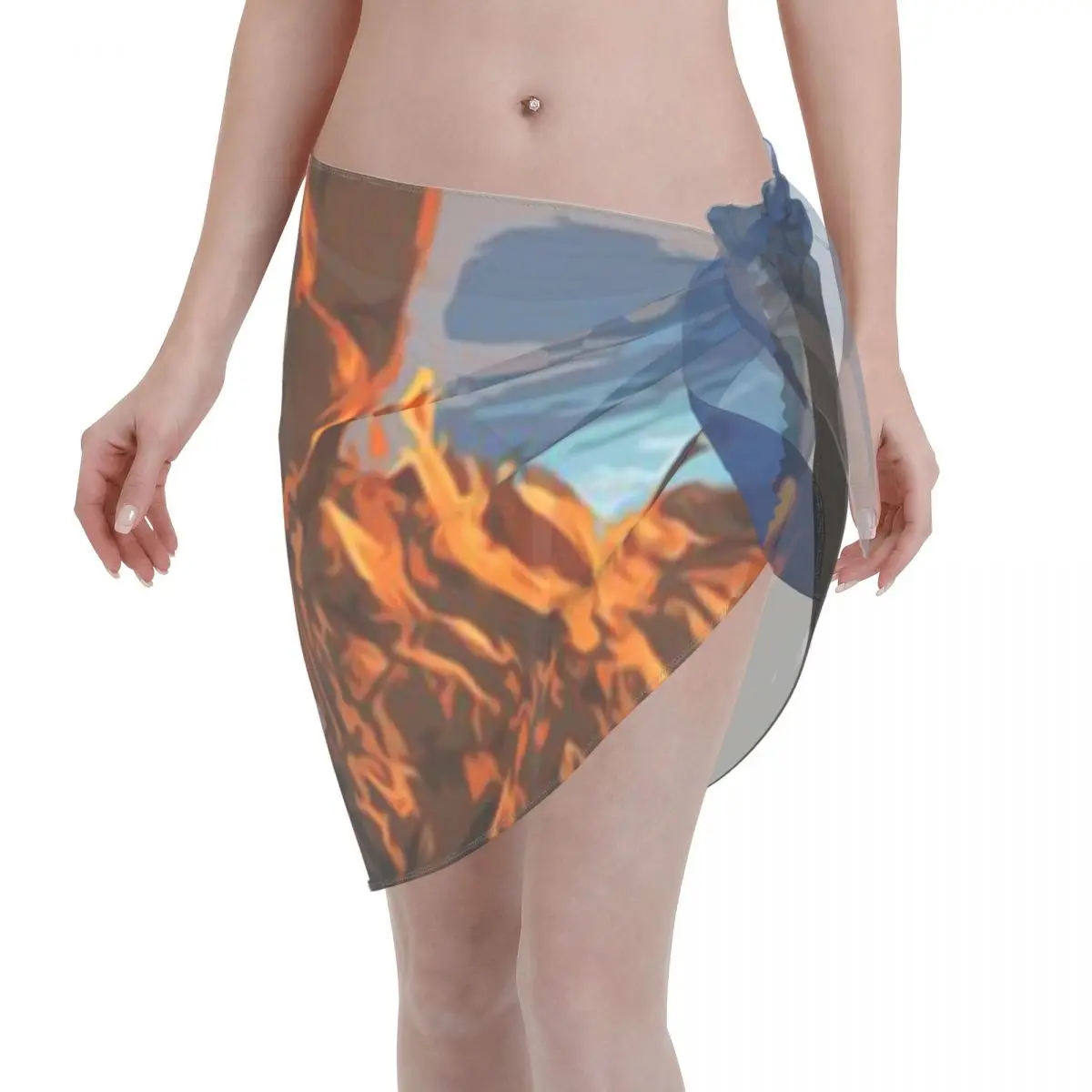 

Promotion Pebble Beach California The Lone Cypress Women's Beach Wrap SkirtHome Casual Wear Plus Size Beach Wrap