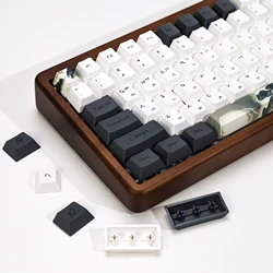 KBDiy Ink Lotus Keycap Cherry Profile Korean Keycaps PBT for Mechanical Gaming Keyboard DIY 142 Keys Aula F75 F87 F99 Key Caps