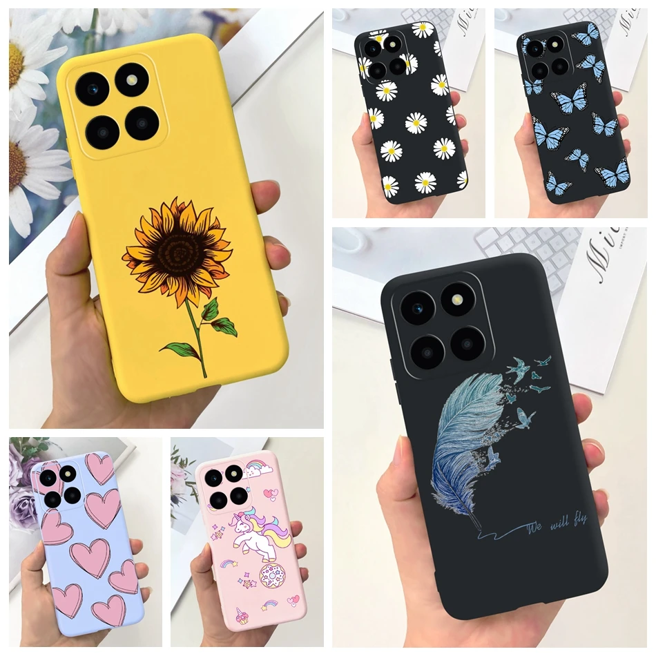 Cute Jelly Case For Honor X6a 2023 Candy Color Soft Silicone TPU Phone Back Cover For HonorX6a X 6A 4G WDY-LX1 Bumper