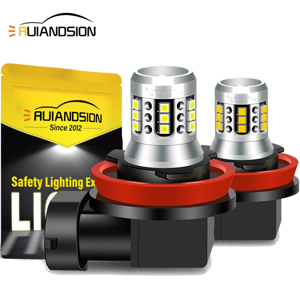

H11 LED Fog Lamp Front Light High Quality LED Bulb For Volkswagen VW Tiguan 2 MK2 2016 2017 2018 2019 2020 Universal Accessories