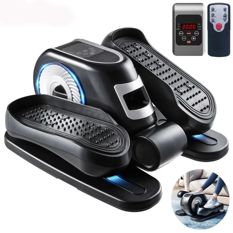 

Under the desk elliptical machine, elliptical leg exerciser with remote control 12 speed adjustable, quiet elliptical