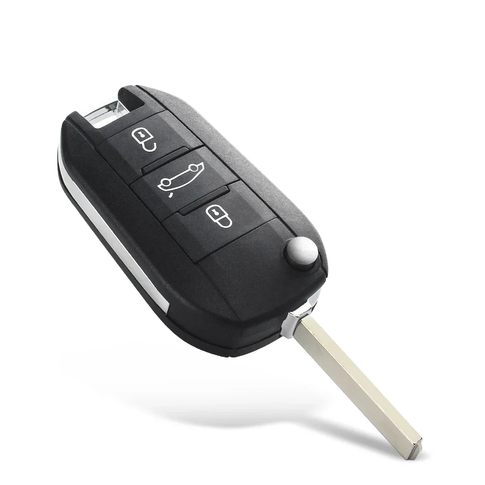 KEYYOU For Peugeot 508 208 2008 308 3008 5008 For Citroen C3 C4 C4L Elysee 3 Buttons Car Key Shell Remote Flip HU83 VA2