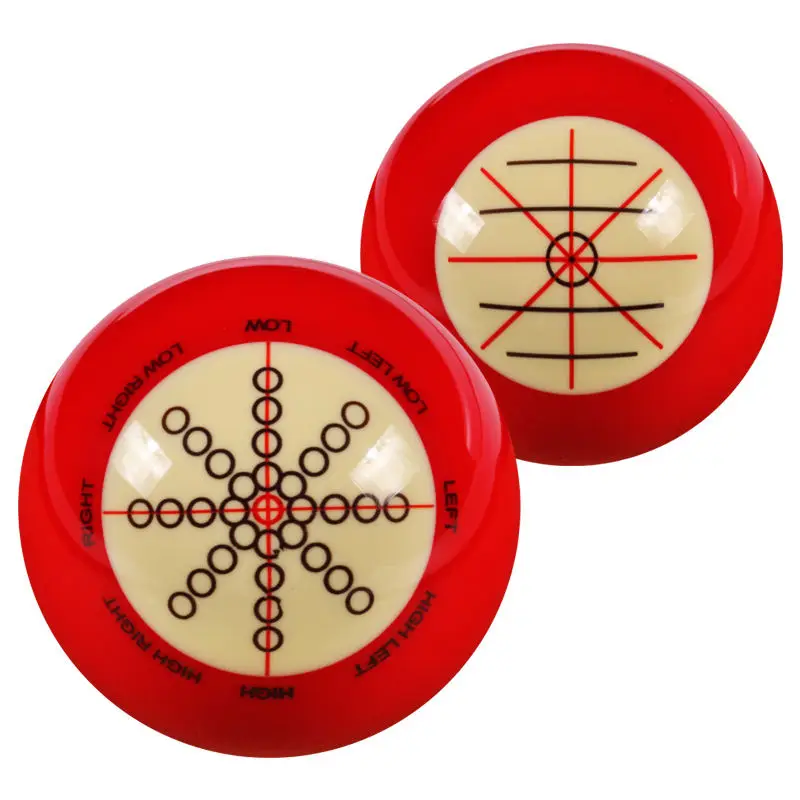 

Профессиональный 57,2 мм / 52,5 мм белый красный тренировочный бильярдный снукерный бильярдный кий, бильярдный стол, игровой тренировочный мяч