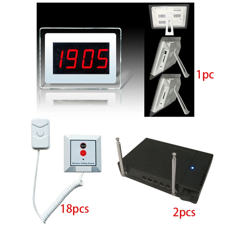 

Простая в использовании Беспроводная система вызова медсестры пейджер 1 экран 18 кнопок для кровати 2 сигнала ретранслятор для больничного оборудования