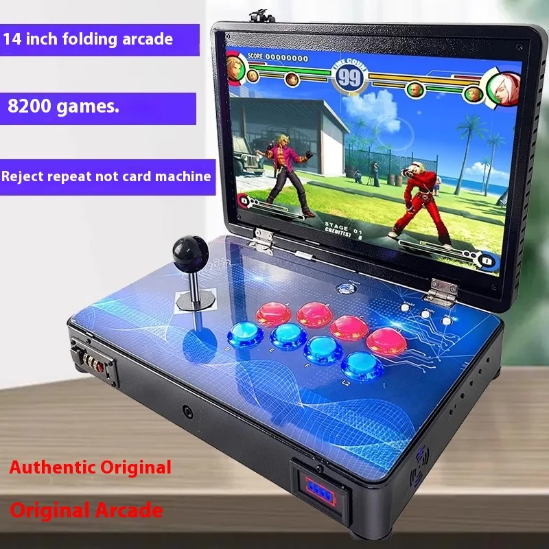 Boys Gift 14 Inch Bartop Games Fighting Joystick Home Arcade Portable Fold Arcade Console Birthday Gift Pandora Box Video Games