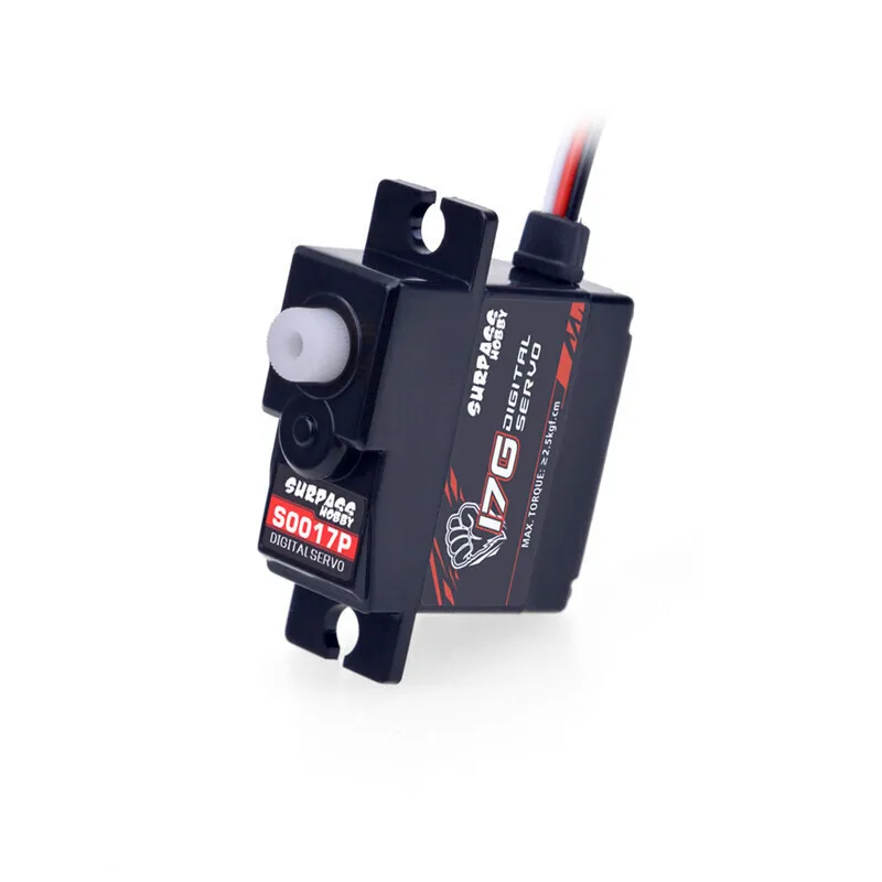 HOT Override mekanisme Servo Digital hobi 17G 25G 3KG 6KG plastik gigi mikro Servo untuk 1/8 1/10 RC pesawat Glider Robot