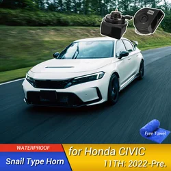 For Honda Civic 11th 2023-Pre Car Snail Horn Speakers Tweeter High Bass Waterproof Whistle Accessories