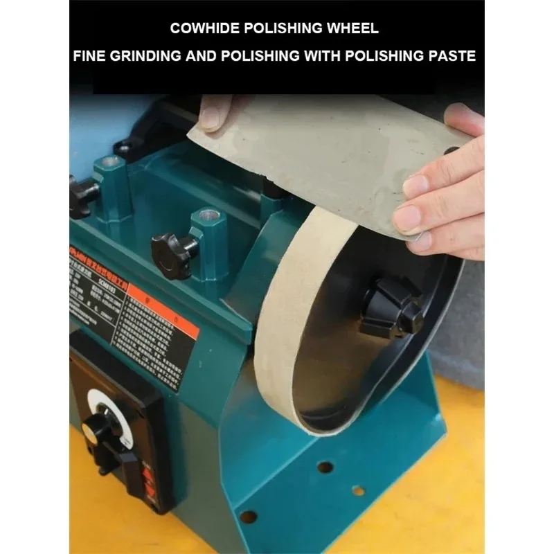 10inch Low-speed Water-cooled Polisher For Household Small Woodworking Engraving Knives Chisels Grinder Electric Desktop Sharpen