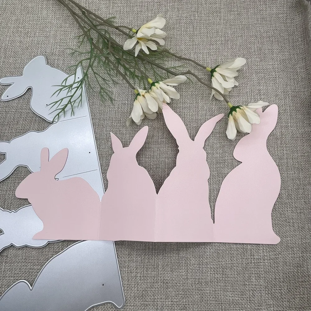 

Bunny Card Decoration Metal Cutting Dies Stencils For DIY Scrapbooking Decorative Embossing Handcraft Die Cutting Template Mold