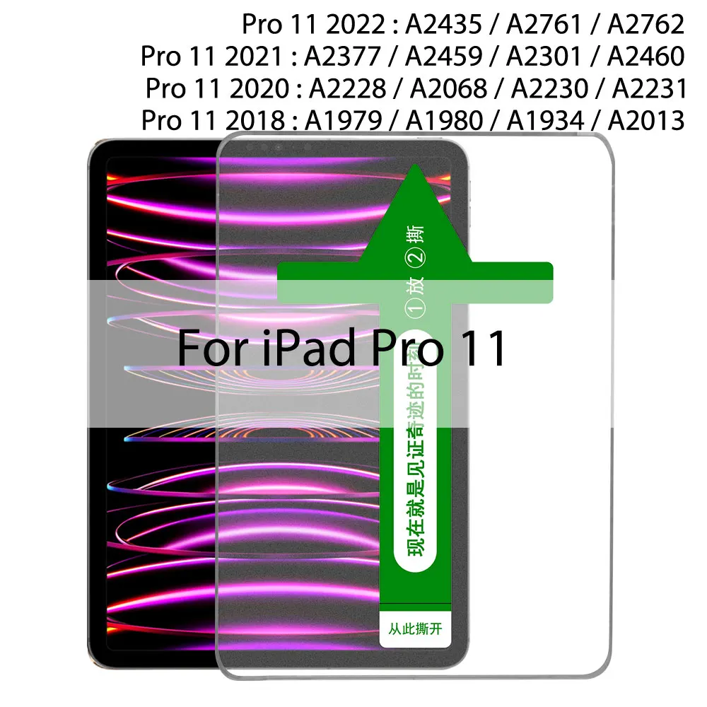MARTIN STELLA Auto Alignment Kit gehärtetes Glas für Ipad Pro 11 12,9 10 9 8 7 Air 5 4 3 2 13 Displayschutzfolie für Ipad Mini 6 5 4 Gen Th Film 10