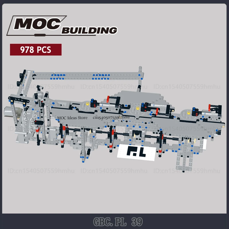 Sports Ball Series GBC Module 39 Model MOC Building Blocks Motor Machine Technology Bricks DIY Creative Toys Xmas Gift By PHIL.L
