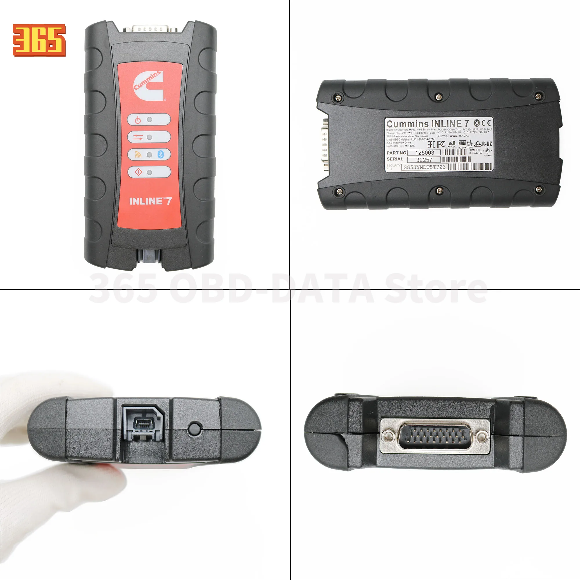 For CUMMINS inline 7 Data Link Adapter for Truck Diagnostic Tool Engine Service Tool Heavy Duty Scanner with Insite 9.0 Software