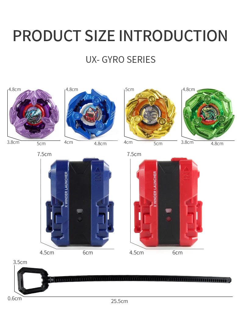 Bey X BX Starter Battle Bey Gyro Toy Evolution Trottola in metallo con regalo lanciatore Bey X BX Starter Battle Bey Gyro Toy Evolution Trottola in metallo con regalo lanciatore