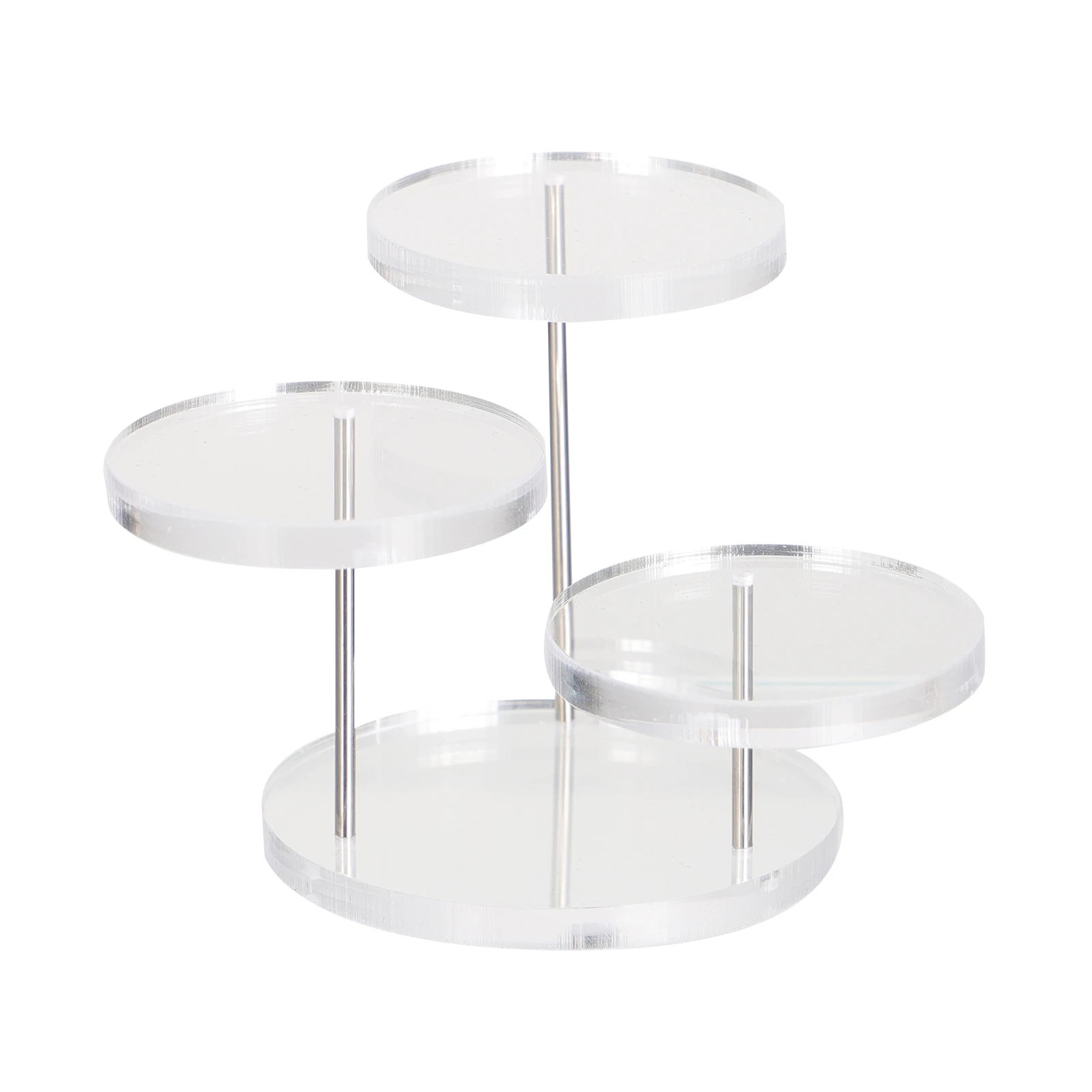 

Jewelry Display St 3 Layer Rotating Acrylic Earrings Rack Necklace Holder Durable Storage Solution Multipurpose Showcase