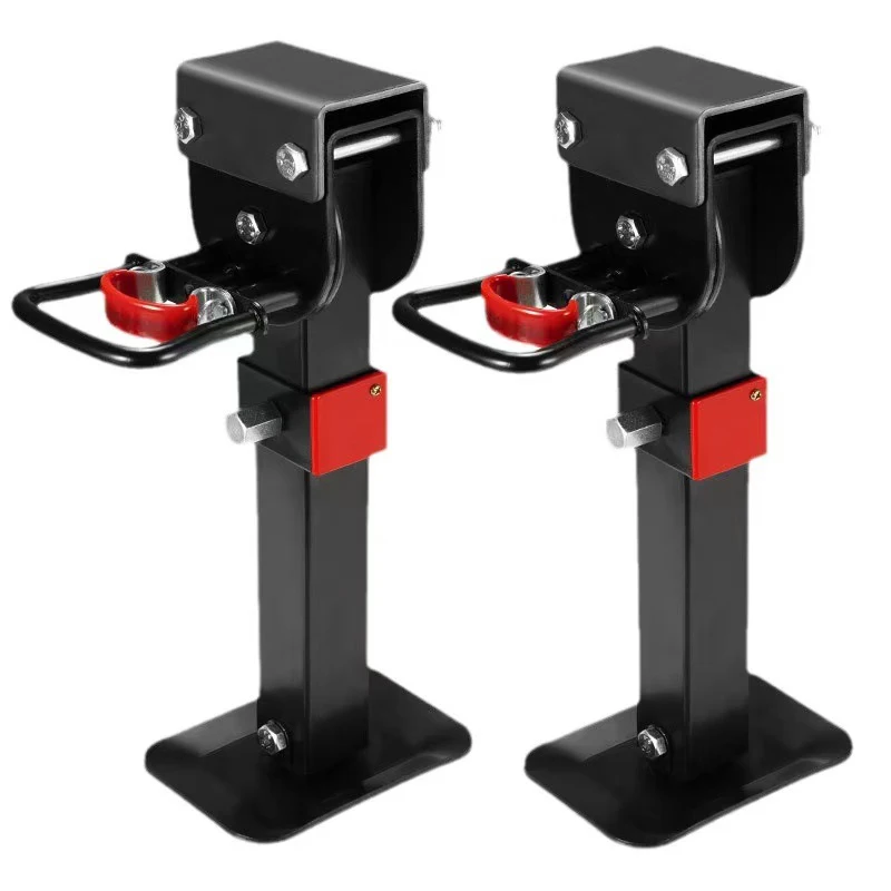 Adjustable 1200lbs Caravan Stabilizer Trailer Support Jack Legs 2x400-540mm Drop Down Black Jacks With Handle New Condition