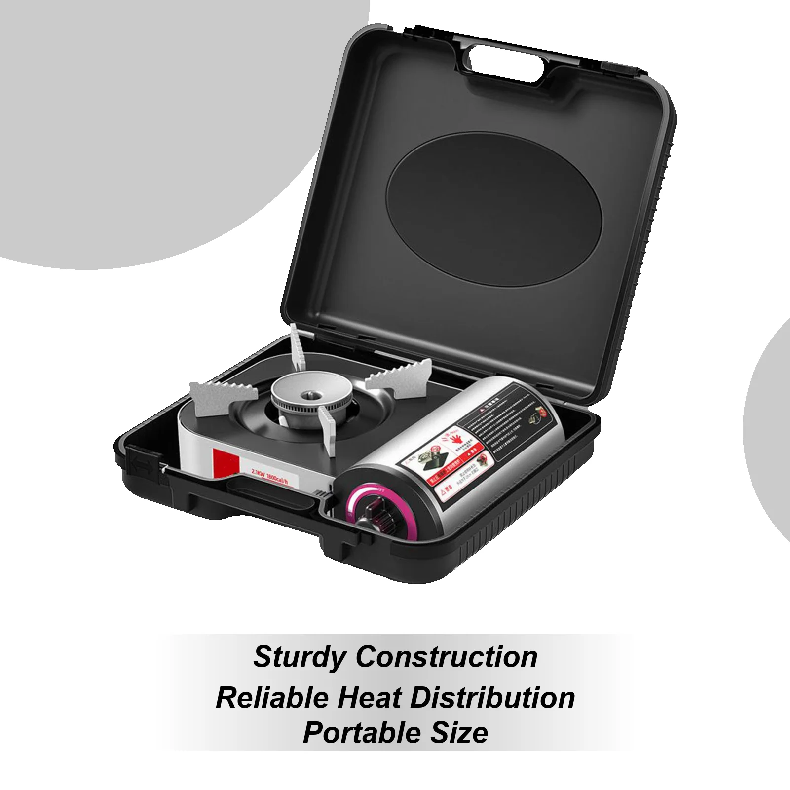 

Portable Camping Stove Burner 2100W Windproof Cooking Tool Lightweight Kitchen Accessories for Outdoor Kitchen Grilling
