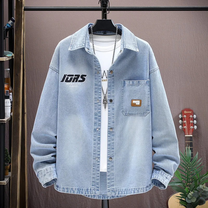 2024 spring new arrival coat male high quality casual denim jacket men,men's fashion casual jackets,plus-size M-4XL