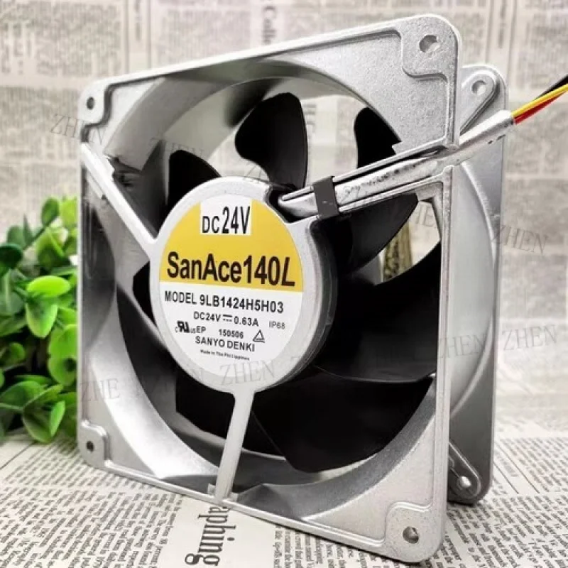 

Y FOR Sanyo 9LB1424H5H03 14050 24V 0.63A 14CM 3pin Inverter Cooling Fan
