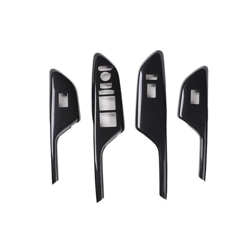 For Honda Civic 10th FC1 FK7 FK8 2019 2020 2021 ABS Carbon Fiber Style Decoration Accessories Interior Gear Door Trims Stickers