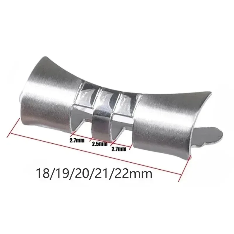 18/19/20/21/22mm Curved Flat End Adapter for Jubilee Oyster Wristbelt Metal Link Stainless Steel Connectors for Seiko SKX009/007 image 2