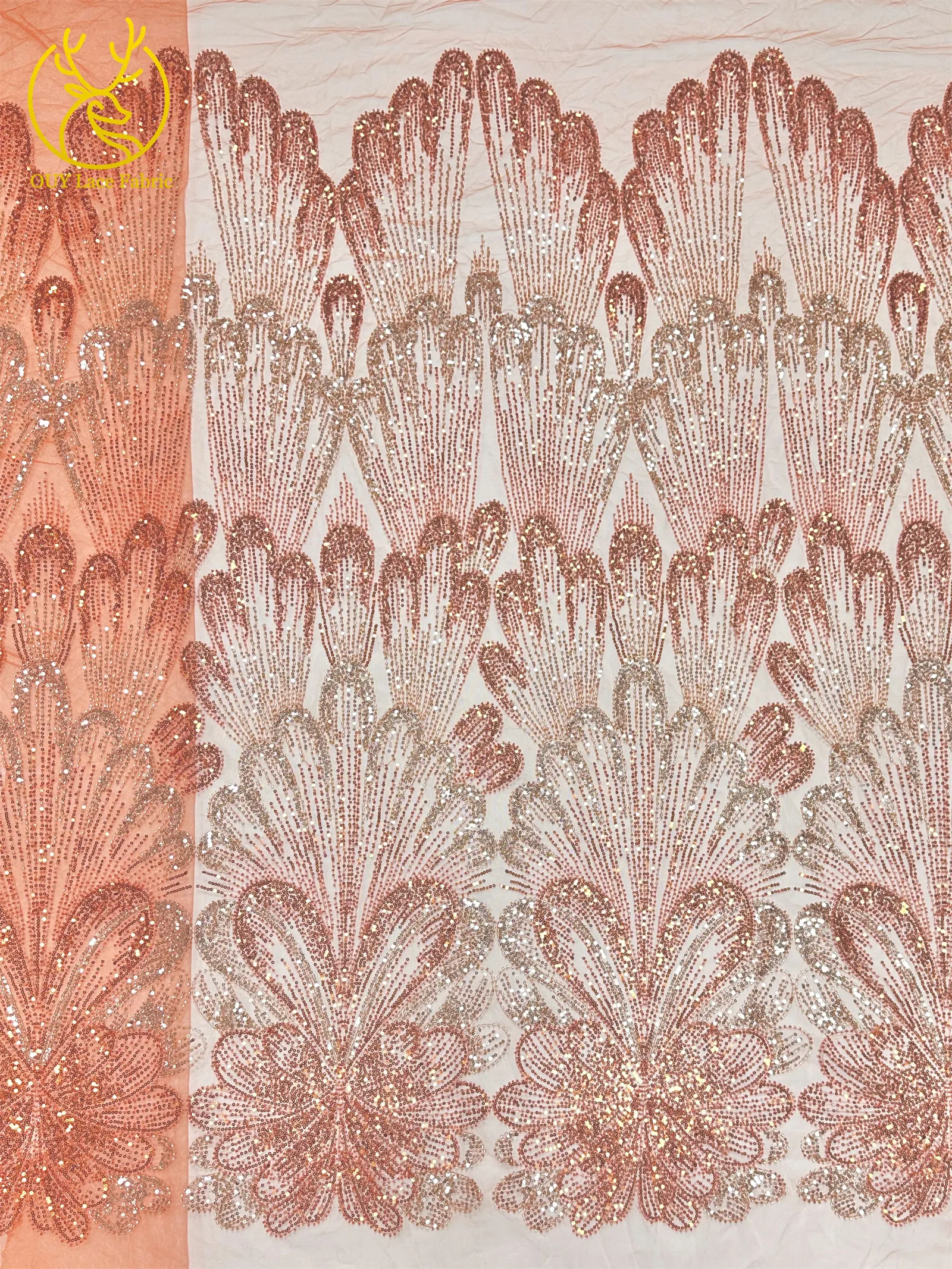 تصميم جديد قماش دانتيل مطرز أفريقي 2025 جودة عالية النيجيري مواد الزفاف الفاخرة الفرنسية الترتر فستان النسيج 5 ياردات