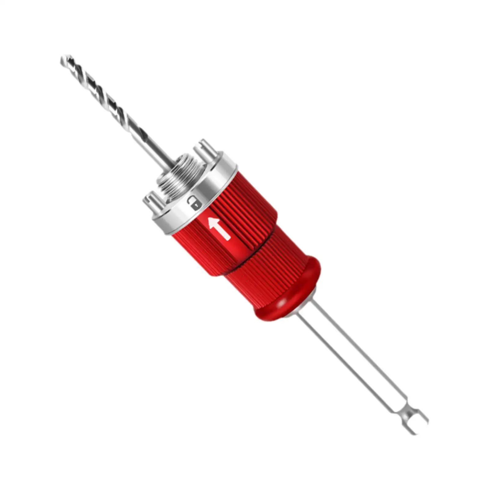 

Bi Hole Arbor Set Maintenance Stable Hand Drill Bimetal Hole Opener, Replacement, with 10mm Handle for Chip Removal