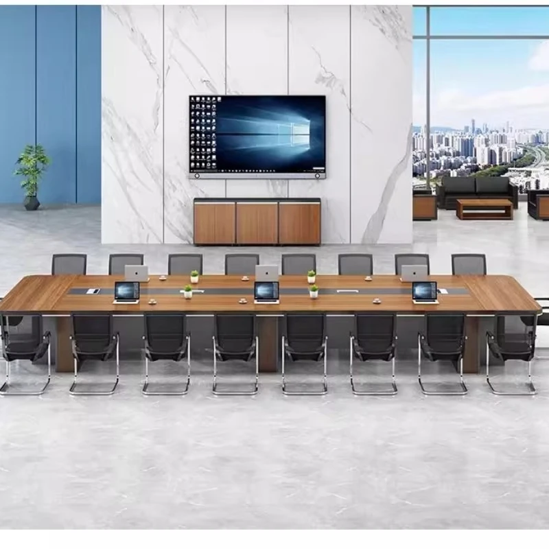 Conference Training and Negotiation Table and Chair Combination Minimalist Modern ultra Long Large Conference Reception Table