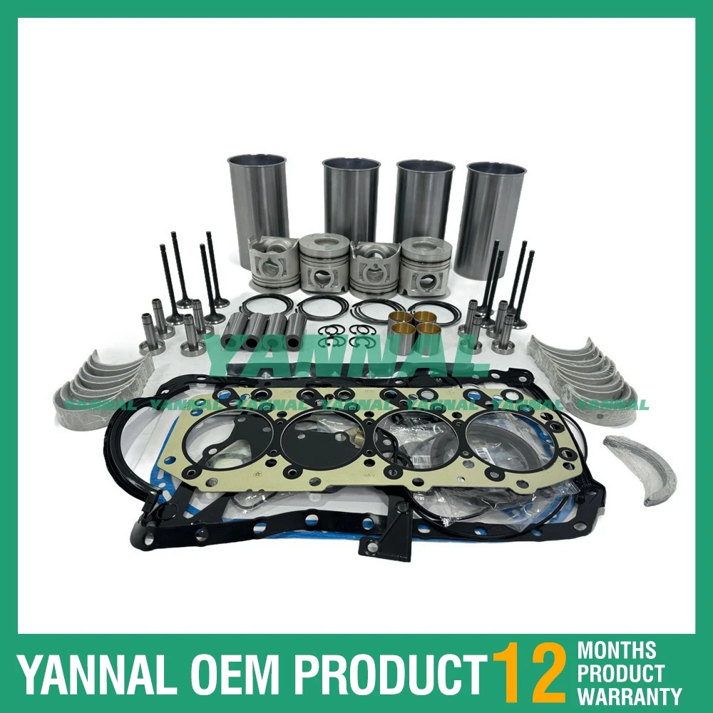 

4JB1 Engine Overhaul Rebuild Kit For Isuzu 4JB1 Piston And Piston Rings Cylinder Liner Full Gasket Set 6060 7117