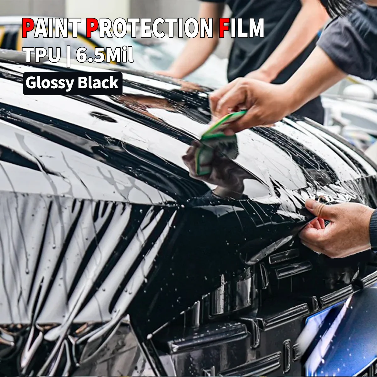 Gloss Black TPH PPF Film 7.5Mil Self Healing scratch resistant non-yellow Car bumper Body Paint Protection Film
