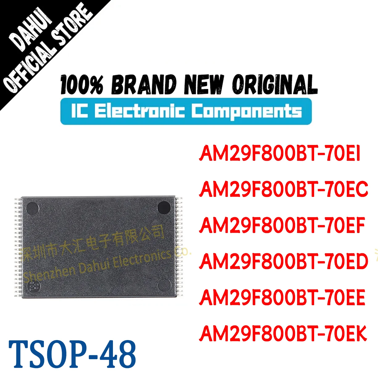 

AM29F800BT-70EI AM29F800BT-70EC AM29F800BT-70EF AM29F800BT-70ED AM29F800BT-70EE AM29F800BT-70EK IC Chip TSOP-48