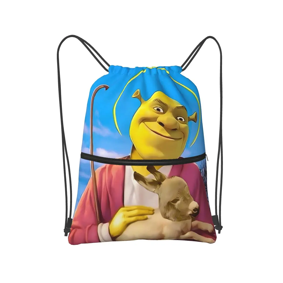 

Shrek Saviour Backpacks Portable Drawstring Bundle Pocket Sports Bag Book Bags for Man Woman Students
