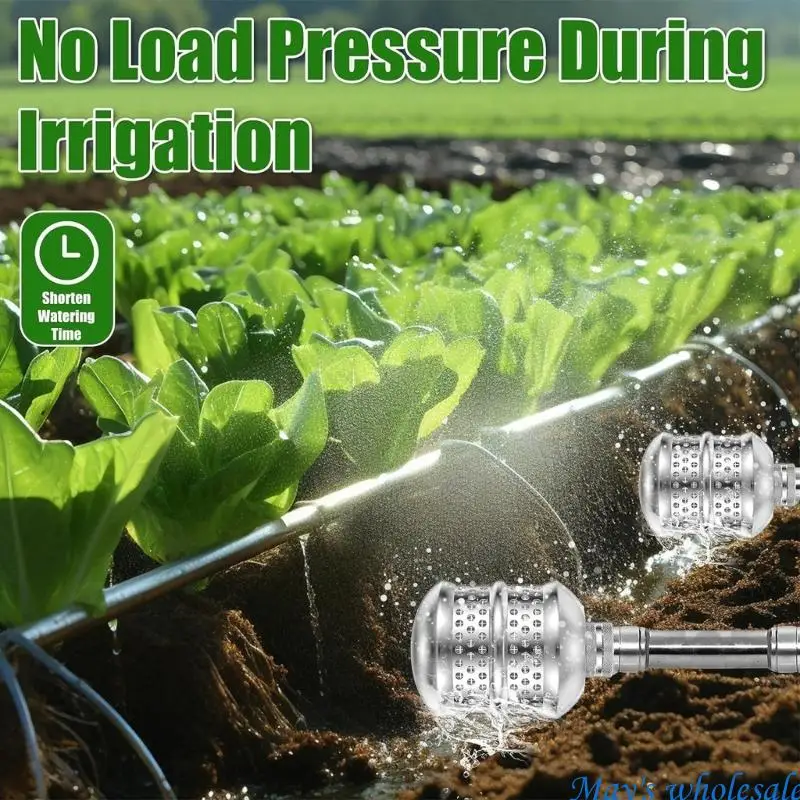 3/4 Inch Aluminum Sprinkler Head for Root Irrigation Includes 40 Inch Hose Reinforcement Tape Yard Garden Essential 448A