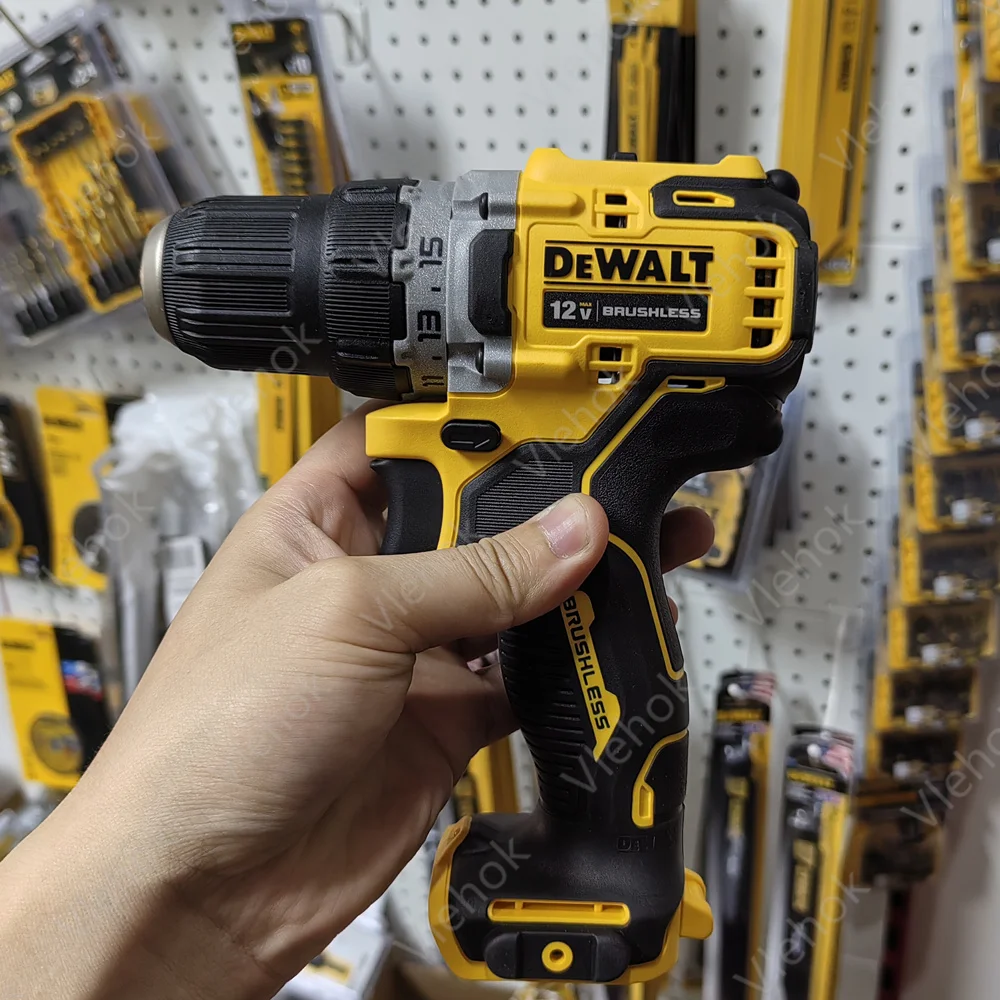 DeWalt 12V Brushless Drill DCD701M  57.5Nm Compact High Torque Cordless Impact Drill Driver Two-speed Variable Speed With LED