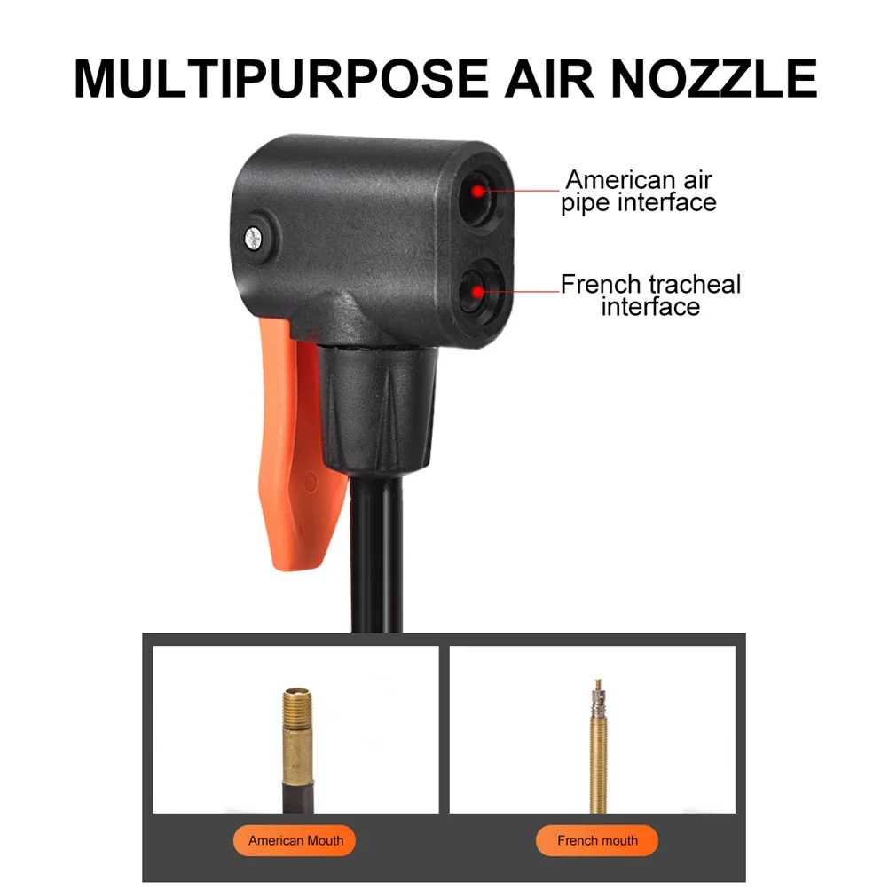 

Motorcycle Tire Inflator Pump Hardness High Performance Save Effort Time Pump Cycling Inflator