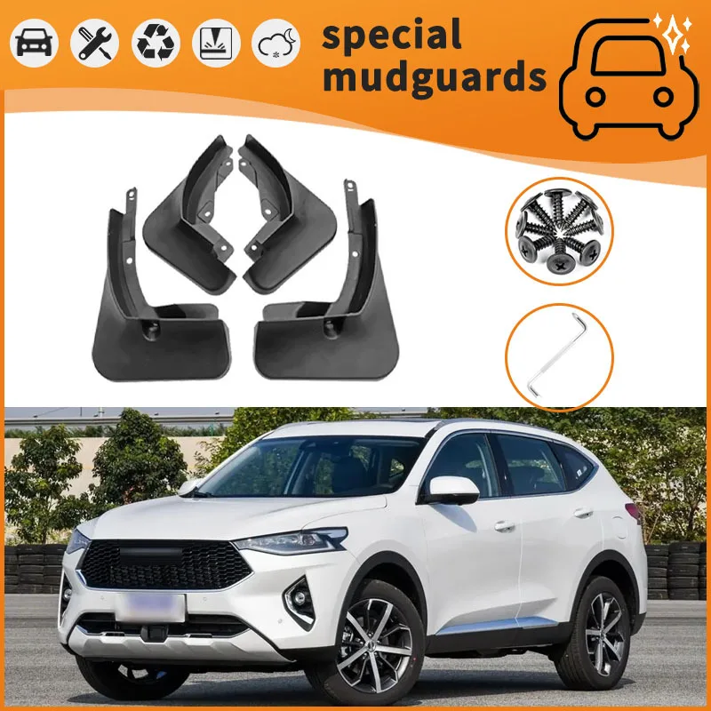 

For 19-23 models of Haval F7 F7X Mudguards Fender Mudflaps Front Rear Flares Splash Guards Cover Car Accessorie