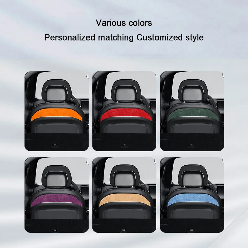 

For ZEEKR 7X 2024 2025 Super Suede Seat Back Trim Rear Side Panel Protective Sticker Decorative Interior Overlay Accessories