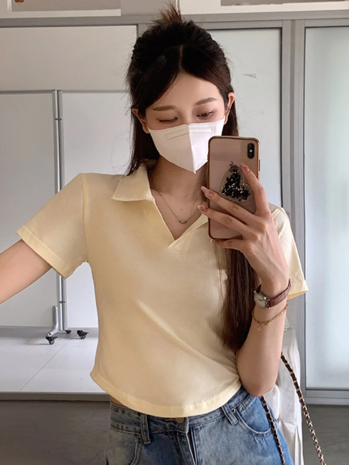 

Summer New Sle Women's Slim Fit Cotton irt Casual Versatile ort Sve T-irt Asymmetric Print Creative Design