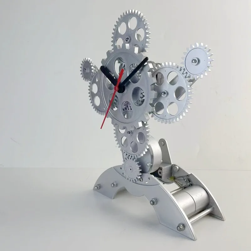 Gear Revolve Table Clocks Household Creative Nordic Silent Desk Clocks Plastic Simple Desktop Ornaments Clock Home Decorations
