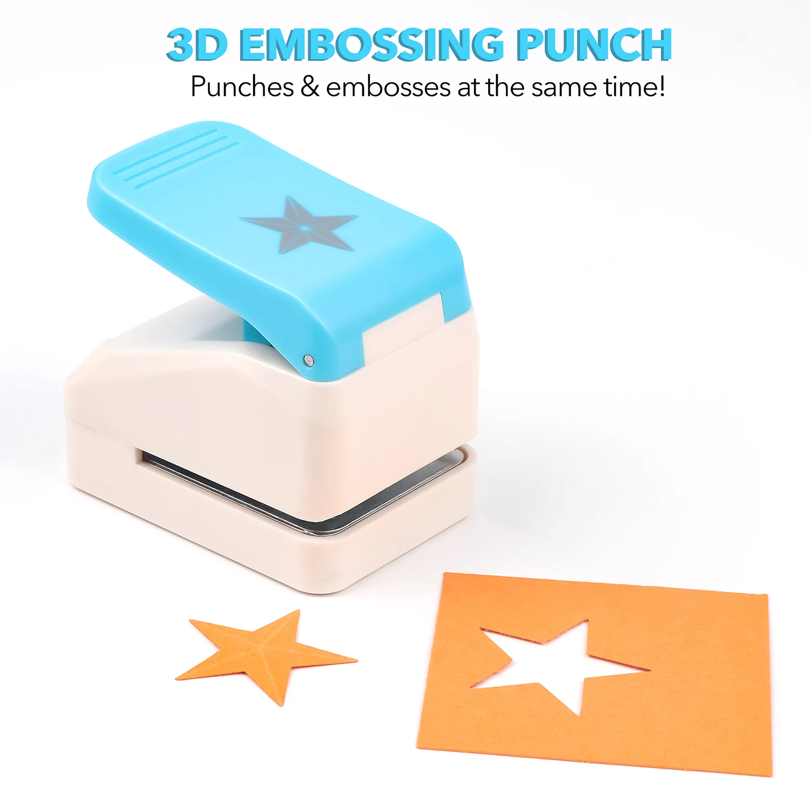 Star Hole Punch, 1.4 inch Star Paper Punch, Postage Stamp Embossing Punch Lever Craft Punches Score Tools for Scrapbooking Craft