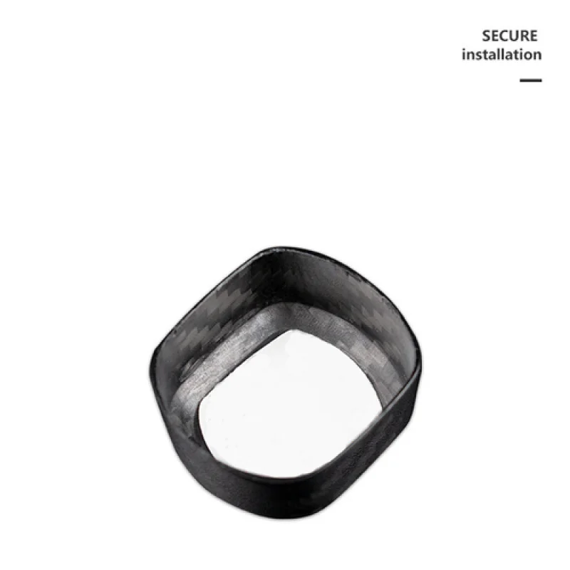 A + ألياف الكربون الأحمر سيارة بدء زر التوقف غطاء الكسوة لفولفو XC60 XC60 S60 S90 #5