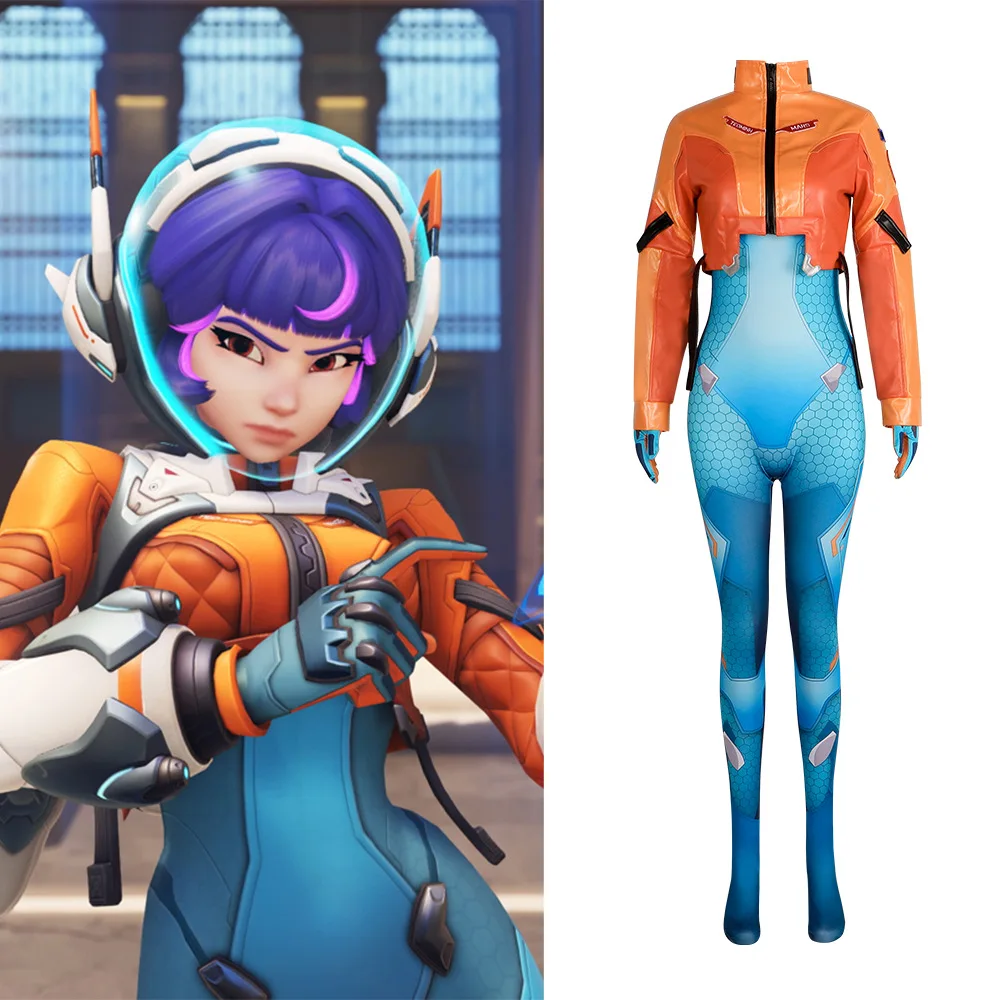 

Overwatch Juno Shooter Character Cosplay Costume, Same As The Game, Halloween, 2D Style Role-Playing Clothing