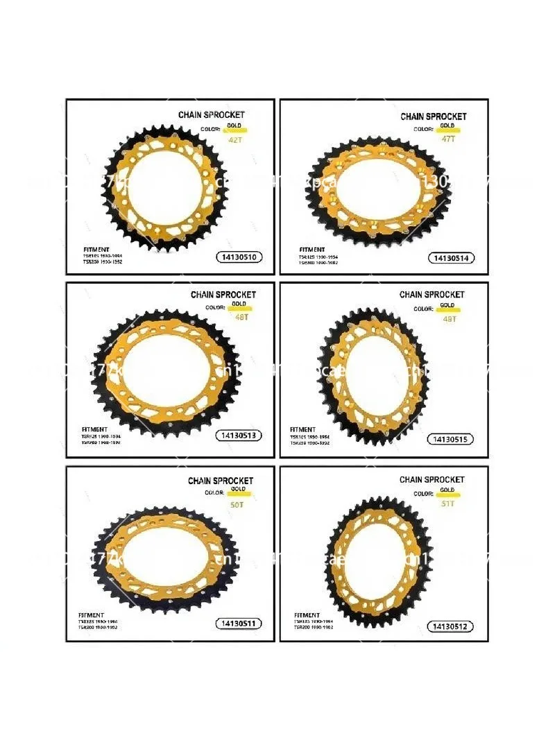 High performance motorcycle sprocket 428/520 chain for 42T-52T Number of teeth Optional for KTM Duke 200 125