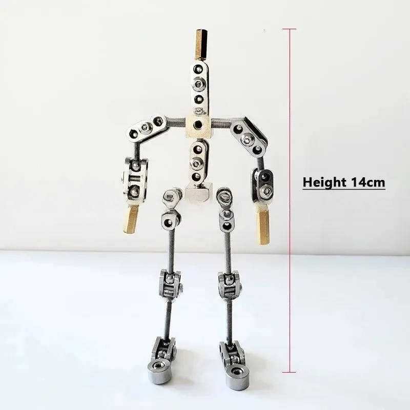 Full Metal Stop Motion Armature Kit Puppet Stainless steel skeleton DIY Animated Figure Flexible Model 12/13/14/15/16/17cm