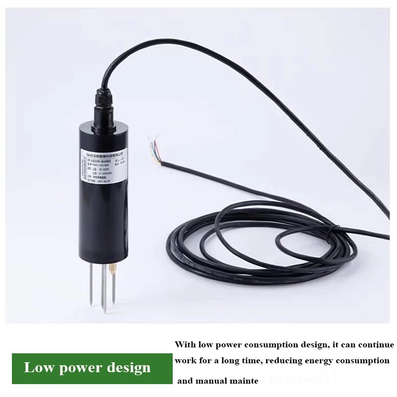 BOY-SO07 Sensore di temperatura e umidità del suolo di livello industriale ad alta precisione, design tubolare integrato con monitor di conducibilità