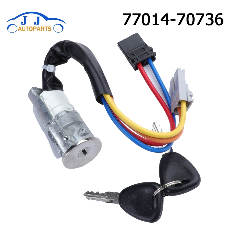 Nuevo 7701470736   77014-70736 Cilindro de cerradura de encendido y 2 llaves de interruptor para Renault Kangoo Express
