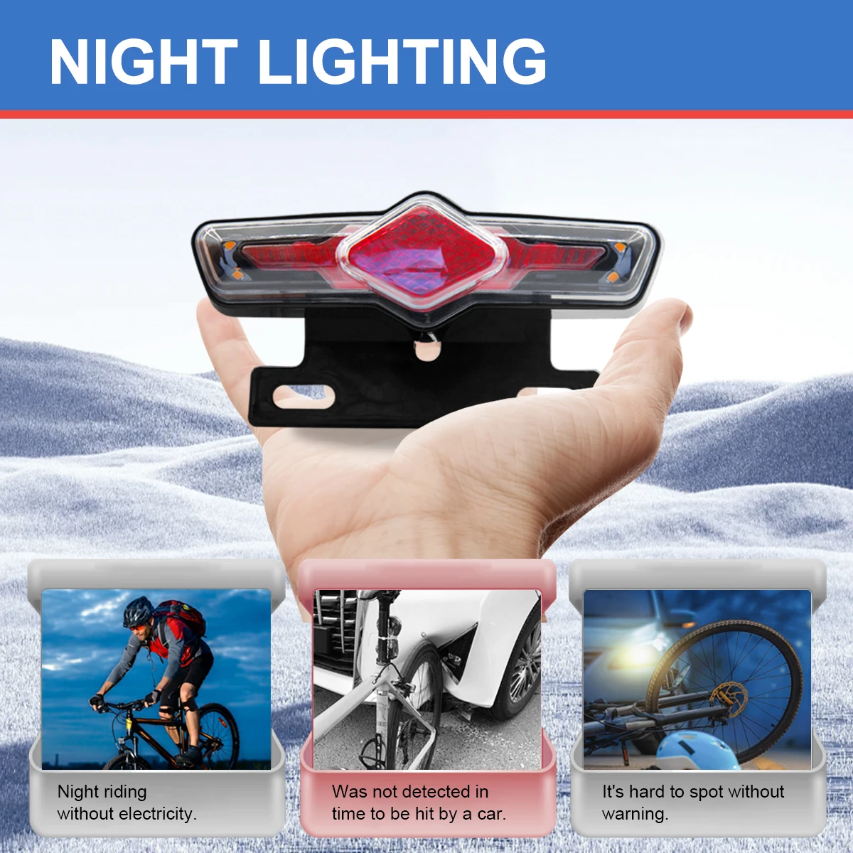 

Мощный задний фонарь C-05C 36В/48В для электровелосипедов, SM 4-контактный, для аксессуаров электровелосипедов - задний свет для безопасности при езде на велосипеде