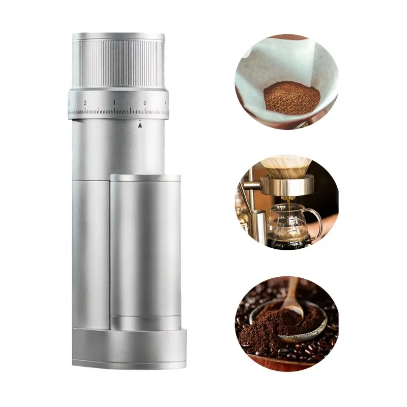 

Оптовая продажа: Новая профессиональная электрическая портативная кофемолка с жерновами 48 мм для домашнего использования, управление одной кнопкой, сертификация CE